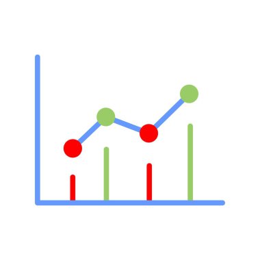 Grafik Düz Vektör Simgesi Tasarımı