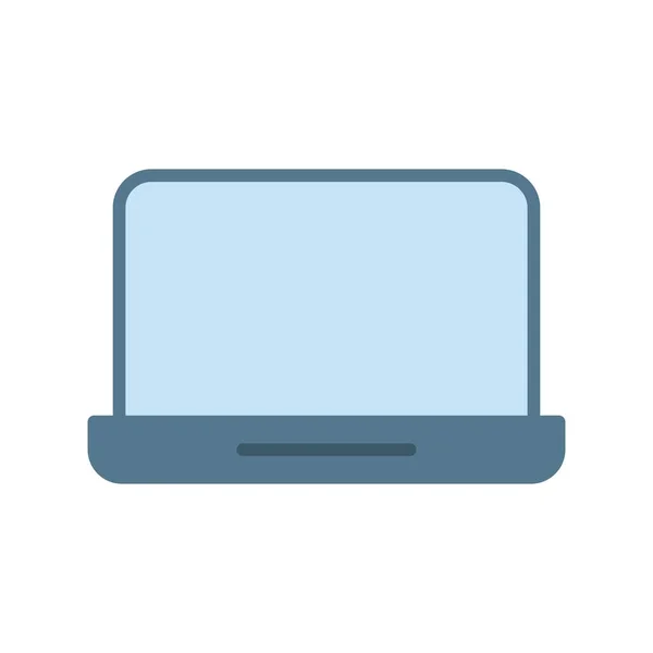 Laptop Flat Vector Icon Desig — Stock Vector