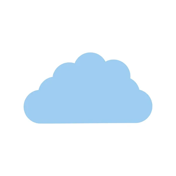 Nube Plana Vector Icon Desig — Vector de stock