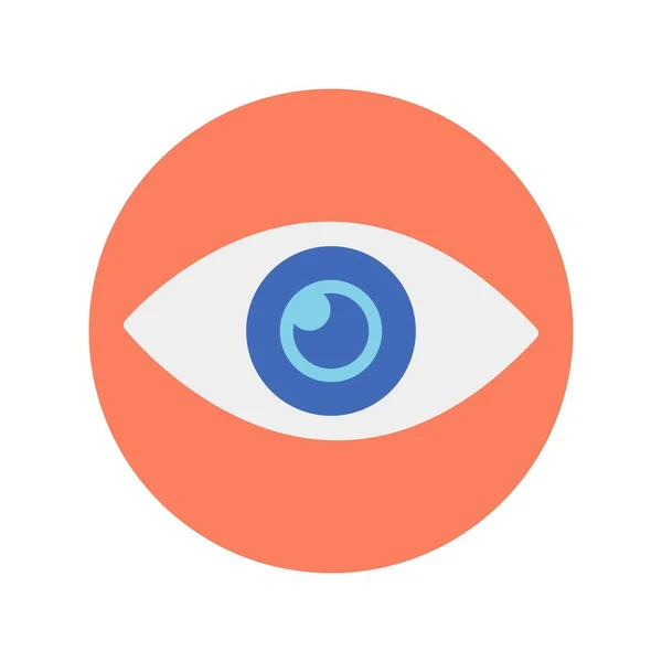 Eye Flat Vector Icon Desig — Stockový vektor