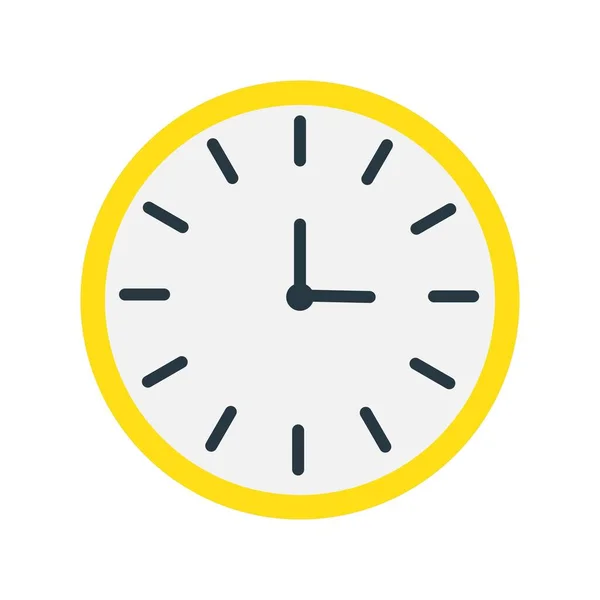 Uhr Flat Vector Icon Desig — Stockvektor