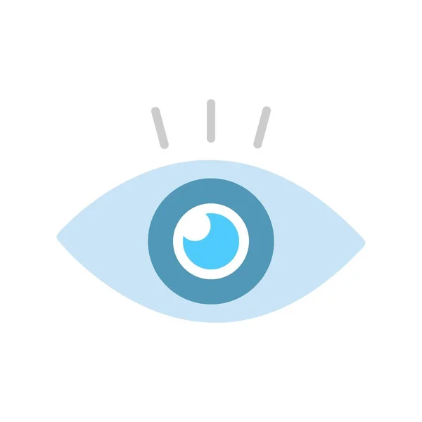 Eye Flat Vector Icon Desig — Stockový vektor