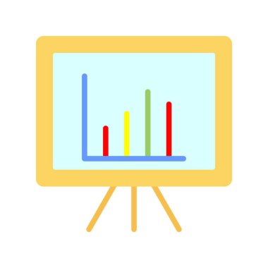 Grafik Düz Vektör Simgesi Tasarımı