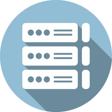 depolama Glyph Çemberi Vektör Simgesi Tasarımı