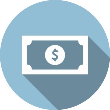 Para birimi Kabartma Çemberi Vektör Simgesi Tasarımı