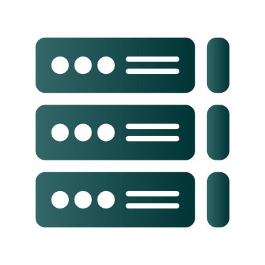 depolama Glyph Gradyan Vektör Simgesi Tasarımı