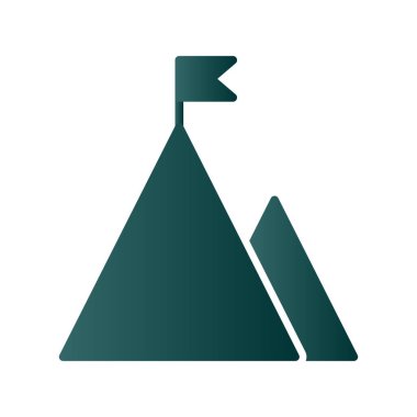 kariyer Glyph Gradyan Vektör Simgesi Tasarımı