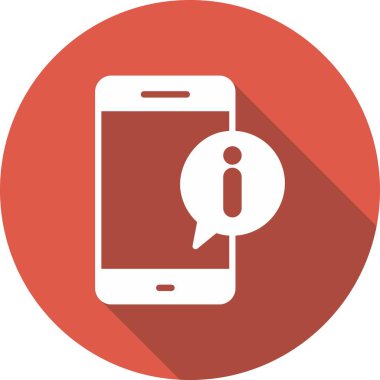 Akıllı Telefon Kabartma Çemberi Vektör Simgesi Tasarımı