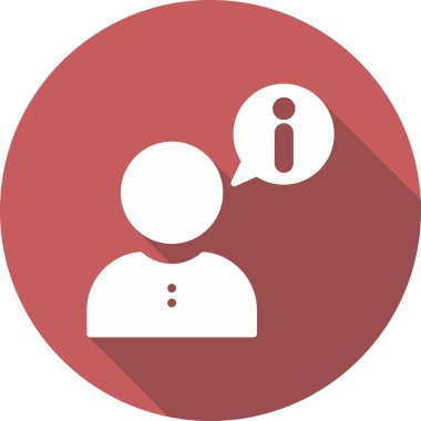 Glyph Çember Vektör Simgesi Tasarımına Yardım Et