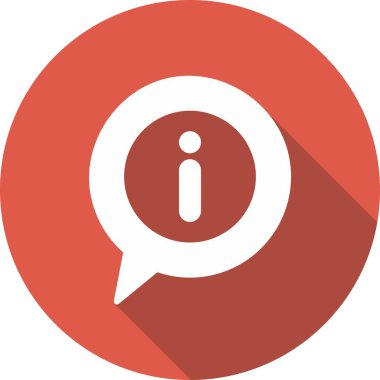 Chat Glyph Çember Vektör Simgesi Tasarımı