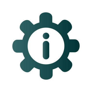 Glyph Gradyan Vektör Simgesi Tasarımı Ayarlanıyor