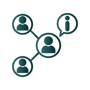 Ağ Gradyan Vektör Simgesi Tasarımı