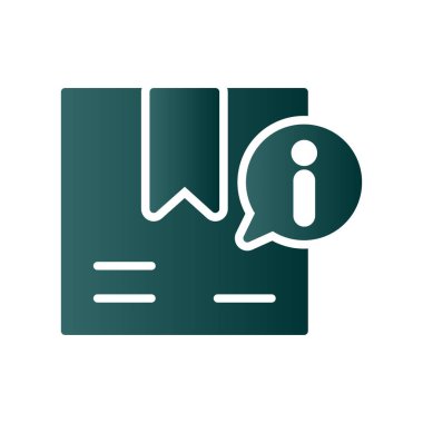 Teslimat Kabartması Gradyan Vektör Simgesi Tasarımı