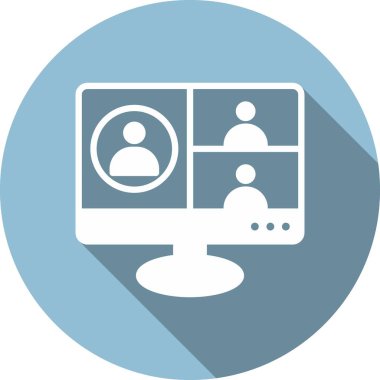 Çevrimiçi Arama Çemberi Vektör Simgesi Tasarımı