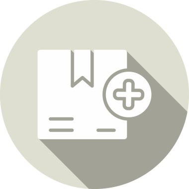 Glyph Çember Vektör Simgesi Tasarımı Ekle