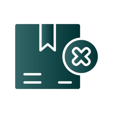  Glyph Gradyan Vektör Simgesi Tasarımı İptal Et