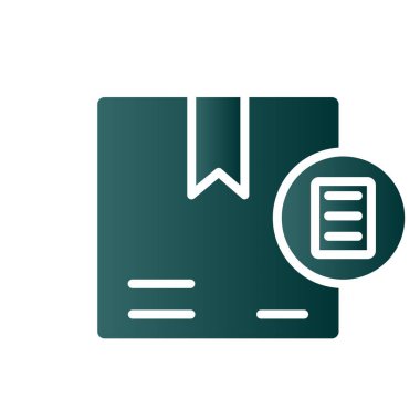 Glyph Gradyan Vektör Simgesi Tasarımı Sırala