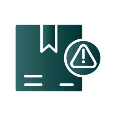 Uyarı Gradyan Vektör Simgesi Tasarımı