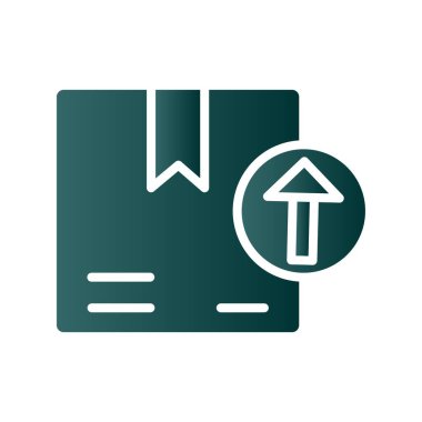 Yükle Glyph Gradyan Vektör Simgesi Tasarımı