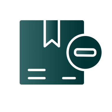 Glyph Gradyan Vektör Simgesi Tasarımı Kaldır