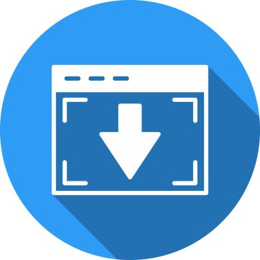 Glyph Çember Vektör Simgesi Tasarımı İndir