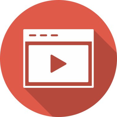 Çevrimiçi Öğrenme Kabartma Çemberi Vektör Simgesi Tasarımı