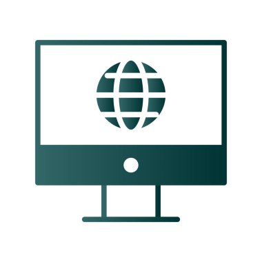 Lcd Gradyan Vektör Simgesi Tasarımı