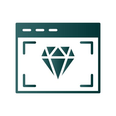 Çevrimiçi Pazarlama Gradyan Vektör Simgesi Tasarımı