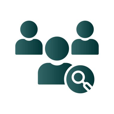 Glyph Gradyan Vektör Simgesi Tasarımı Bul