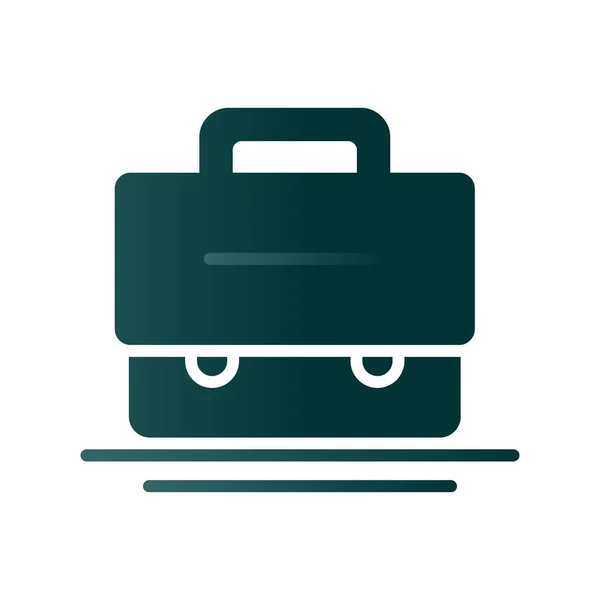 Briefcase Glyph Gradient Vector Icon Desig — ストックベクタ