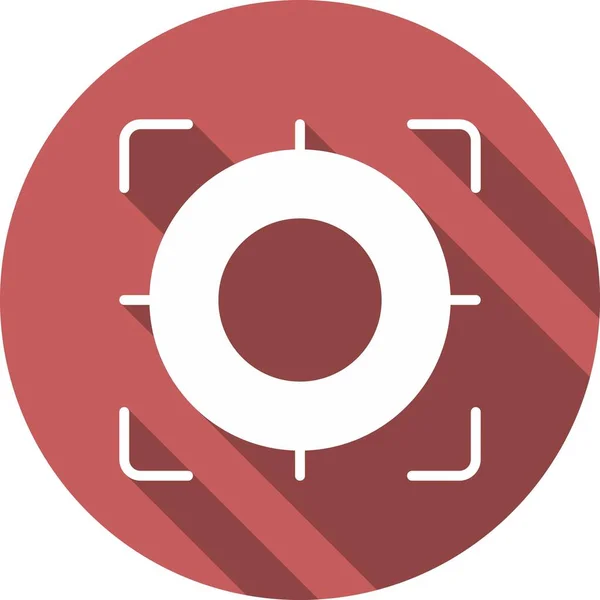 Focus Glyph Circle Vector Icon Desig — Archivo Imágenes Vectoriales