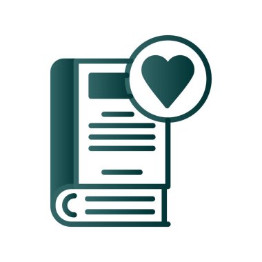 Roman Glyph Gradyan Vektör Simgesi Tasarımı