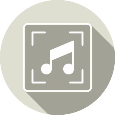 Rec Glyph Çember Vektör Simgesi Tasarımı