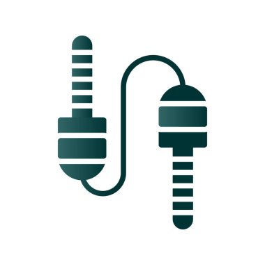 Ses Kablosu Gradyan Vektör Simgesi Tasarımı