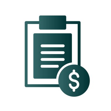 Fiyat Kabartması Gradyan Vektör Simgesi Tasarımı