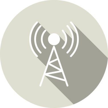 kablosuz Glyph Çember Vektör Simgesi Tasarımı