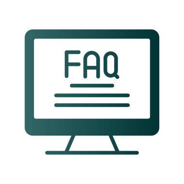 Glyph Gradyan Vektör Simgesi Tasarımı Destekle