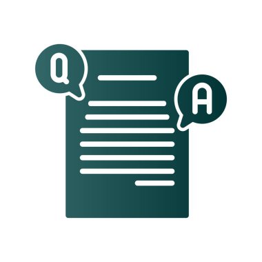 Sık Glyph Gradyan Vektör Simgesi Tasarımı