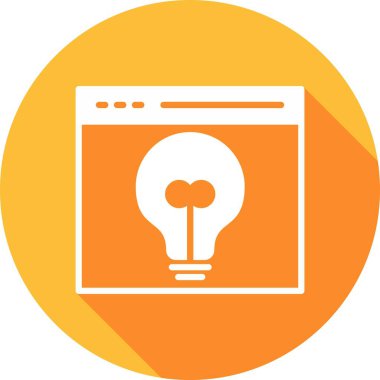 Yaratıcı Glyph Çember Vektör Simgesi Tasarımı