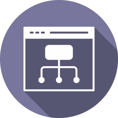 Diyagram Çember Vektör Simgesi Tasarımı