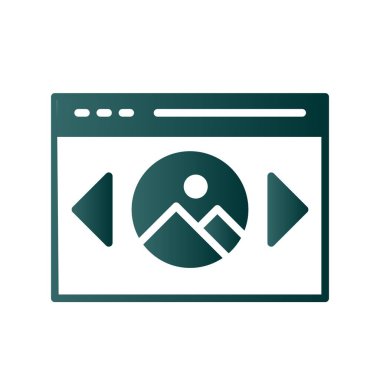 Resim Gradyan Vektör Simgesi Tasarımı