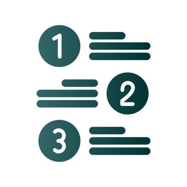 Infographic Glyph Gradyan Vektör Simgesi Tasarımı