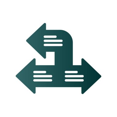 Oklar Gradyan Vektör Simgesi Tasarımı