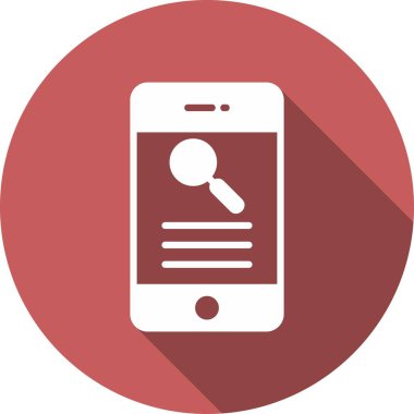 Glyph Çember Vektör Simgesi Tasarımı Ara