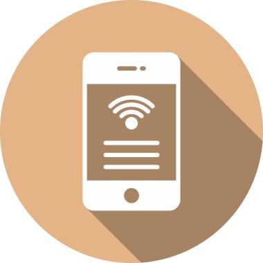 wifi Glyph Çember Vektör Simgesi Tasarımı
