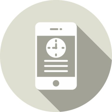 Saat Kabartma Çemberi Vektör Simgesi Tasarımı