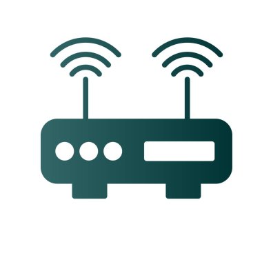 Modem Glyph Gradyan Vektör Simgesi Tasarımı