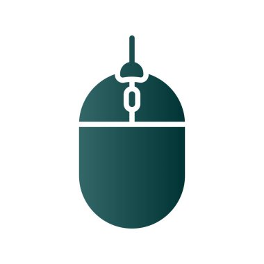 Fare Glifi Gradyan Vektör Simgesi Tasarımı