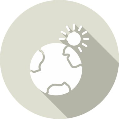 Güneş Kabartma Çemberi Vektör Simgesi Tasarımı