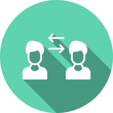 Glpyh Çember Vektör Simgesi Tasarımı Aktar